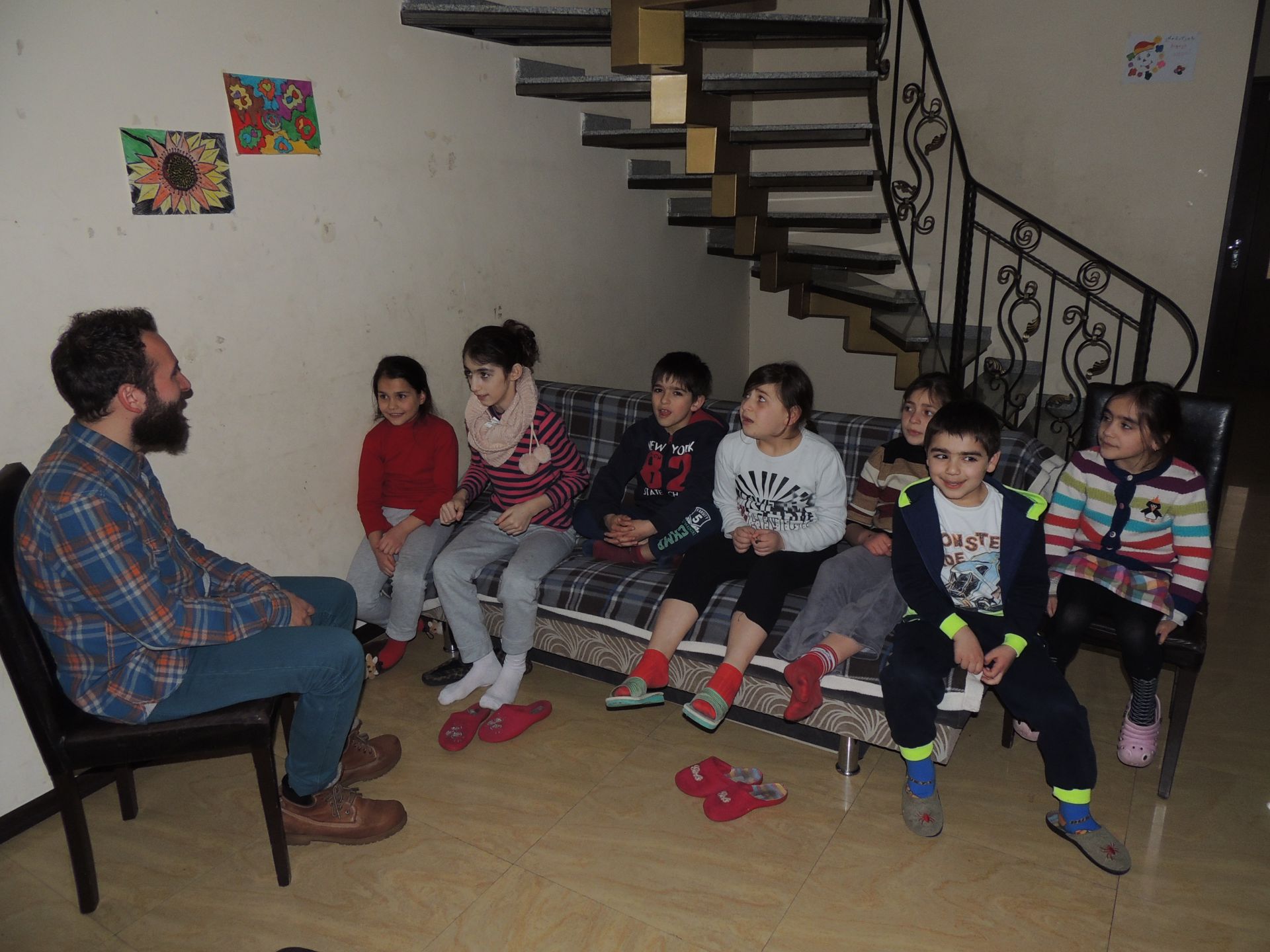 Finalist of X-Factor Mebo Nutsubidze visited our children image